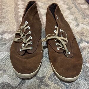 Vans Brown Suede High-Top Sneakers
